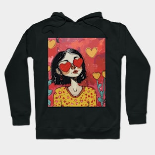 Cute Girl Valentines Day 2024 Hoodie